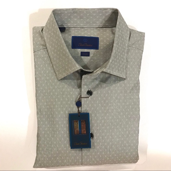 🆕 David Donahue dress shirt (Black/White) - Picture 2 of 10